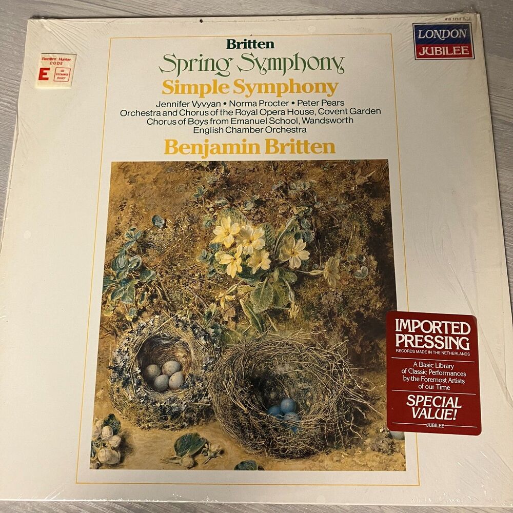 Spring Symphony by Benjamin Britten vinyl